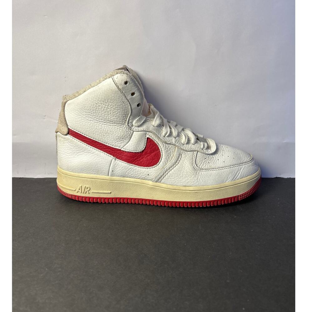 Womens Nike Air Force 1 High  'White Gym Red' Size 10.5